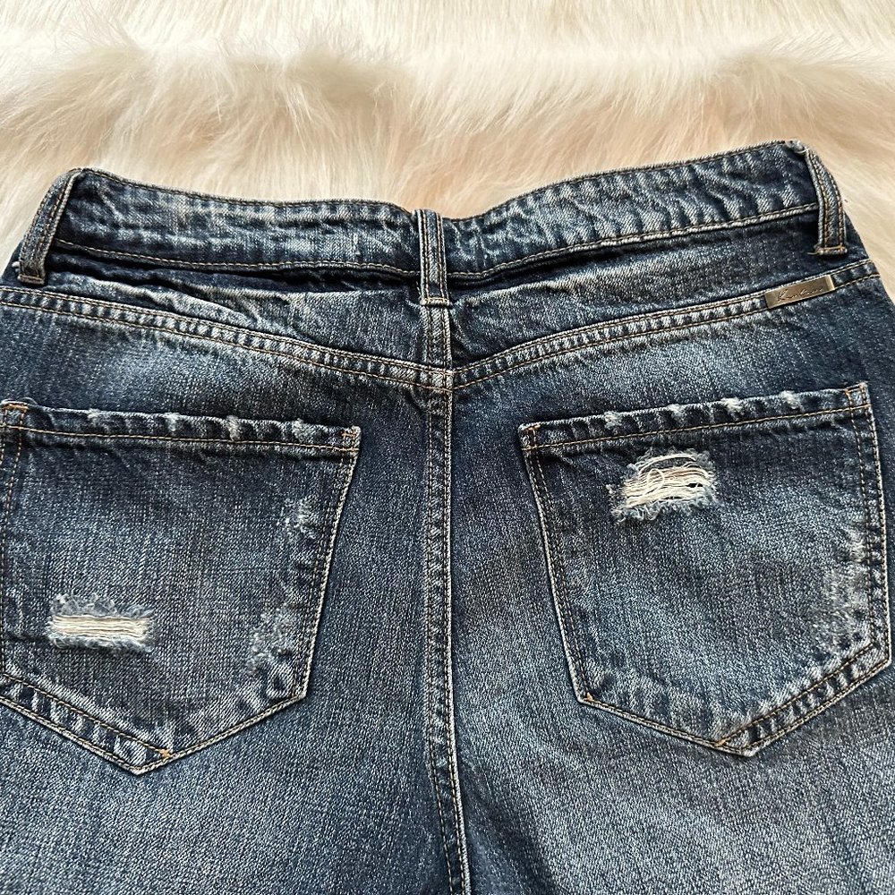 KANCAN Jeans Straight Leg High Waist Girlfriend Distressed Boho Size 27 #KC9147D - Picture 2 of 9